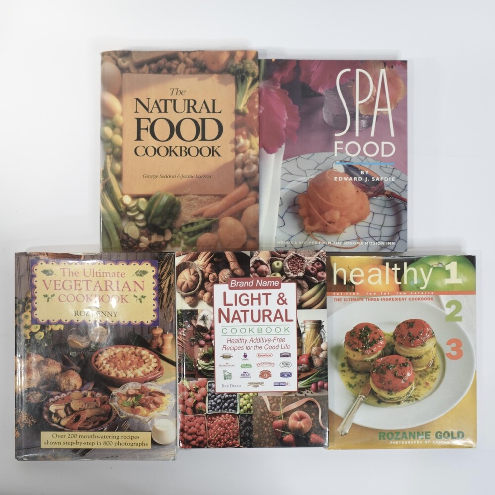 Healthy Natural Vegetarian Cookbook Lot Spa Clean Eating 5 Book Bundle